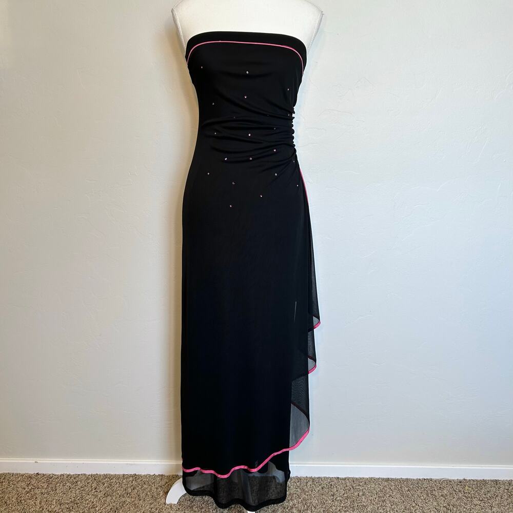 Strapless beaded dress